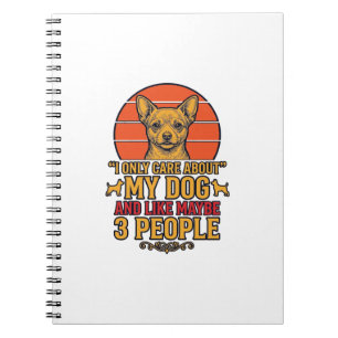 Grappige Hond Liefhebber Vintage Citaat Vector Ont Notitieboek