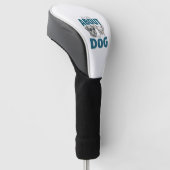 Grappige Hond Liefhebber Vintage Gravure Grafisch_ Golfheadcover (Schuin)
