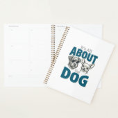 Grappige Hond Liefhebber Vintage Gravure Grafisch_ Planner (Display)