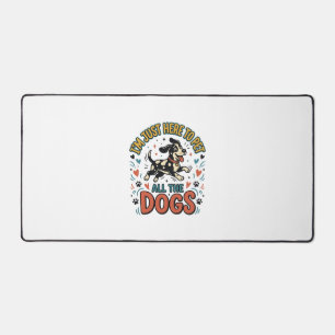 Grappige Hond Liefhebber Vintage Huisdier Alle Hon Bureaumat