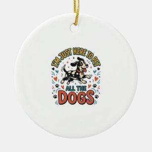 Grappige Hond Liefhebber Vintage Huisdier Alle Hon Keramisch Ornament