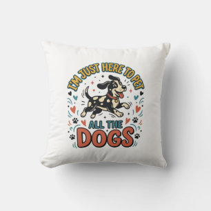 Grappige Hond Liefhebber Vintage Huisdier Alle Hon Kussen