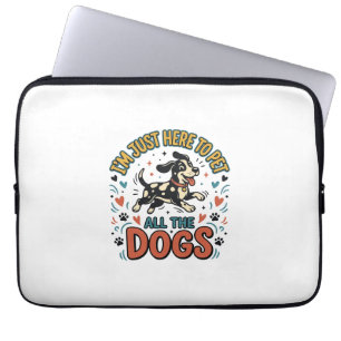 Grappige Hond Liefhebber Vintage Huisdier Alle Hon Laptop Sleeve