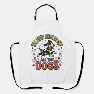 Grappige Hond Liefhebber Vintage Huisdier Alle Hon Schort