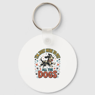 Grappige Hond Liefhebber Vintage Huisdier Alle Hon Sleutelhanger