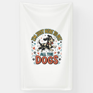 Grappige Hond Liefhebber Vintage Huisdier Alle Hon Spandoek