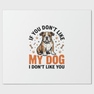 Grappige Hond Liefhebber Vintage Puppy Citaat Shir Cadeaupapier