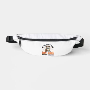 Grappige Hond Liefhebber Vintage Puppy Citaat Shir Heuptasje