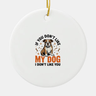 Grappige Hond Liefhebber Vintage Puppy Citaat Shir Keramisch Ornament