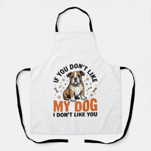 Grappige Hond Liefhebber Vintage Puppy Citaat Shir Schort
