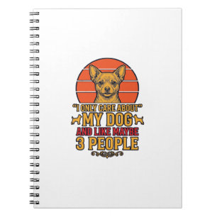 Grappige Hond Liefhebber Vintage Quote Vector Desi Notitieboek