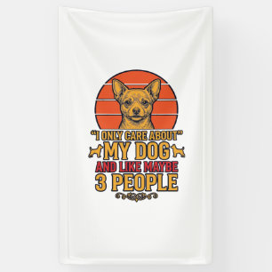 Grappige Hond Liefhebber Vintage Quote Vector Desi Spandoek