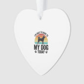 Grappige Hond Liefhebber Vintage Zonsondergang Cit Ornament (voorkant)
