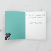 Grappige Hond Liefhebbers Paashaas Kaart (Binnen)