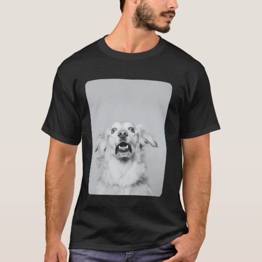 Grappige Hond Meme Hoofd Goud Retriever Gezicht T-shirt (Voorkant)