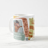 Grappige Hond Moeder Abstracte Foto Koffiemok (Voorkant links)