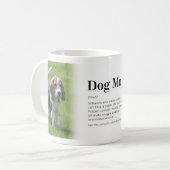 Grappige Hond Moeder Definitie Foto Koffiemok (Voorkant links)