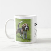 Grappige Hond Moeder Definitie Foto Koffiemok (Links)