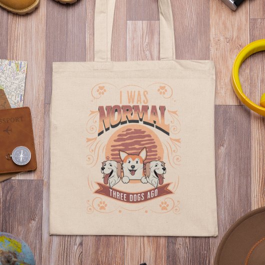 Grappige Hond moeder Hond vader schattig cadeau ca Tote Bag
