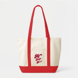 Grappige hond moeder huisdier liefhebber cadeau bo tote bag