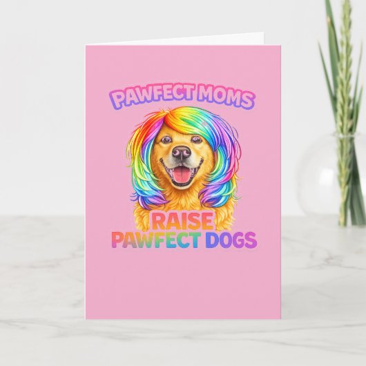 Grappige Hond Moeder Moederdag Kaart – Pawfecte Mo (Voorkant)