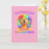 Grappige Hond Moeder Moederdag Kaart – Pawfecte Mo (Gele Bloem)