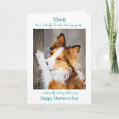 Grappige hond moeder Moederdag Schattigee hond fot Kaart (Voorkant)