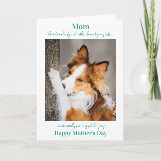 Grappige hond moeder Moederdag Schattigee hond fot Kaart (Voorkant)