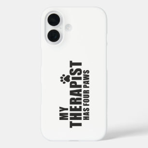 Grappige Hond Moeder Vader Cadeau! Mijn Therapeut iPhone 16 Hoesje