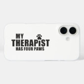 Grappige Hond Moeder Vader Cadeau! Mijn Therapeut Case-Mate iPhone Case (Achterkant (horizontaal))