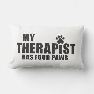 Grappige Hond Moeder Vader Cadeau! Mijn therapeut Kussen