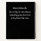 Grappige Hond Monster: Biscuit Behemoth Notitieboek (Achterkant)