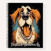 Grappige Hond Monster: Biscuit Behemoth Notitieboek (Voorkant)
