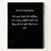 Grappige Hond Monster: Houndog Hydra Notitieboek (Achterkant)