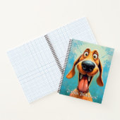 Grappige Hond Monster Kietelige Trollenhond Notitieboek (Binnen)