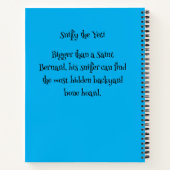 Grappige Hond Monster: Sniffy de Yeti Notitieboek (Achterkant)