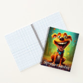 Grappige Hond Monster: Squeaker Saurus Notitieboek (Binnen)