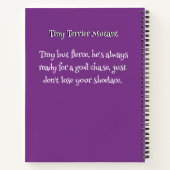 Grappige Hond Monster: Tiny Terrier Mutant Notitieboek (Achterkant)