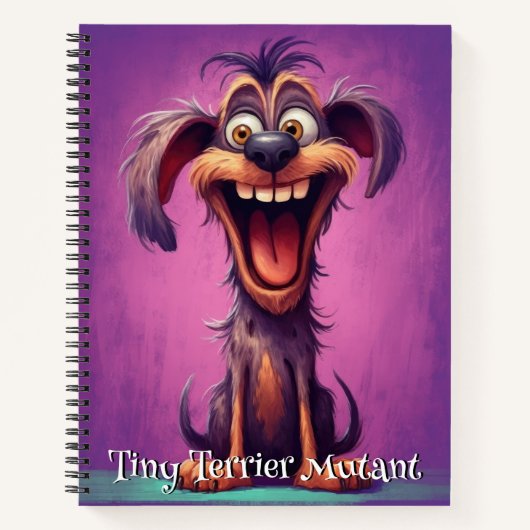 Grappige Hond Monster: Tiny Terrier Mutant Notitieboek (Voorkant)