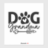 Grappige hond oma sticker (Vel)