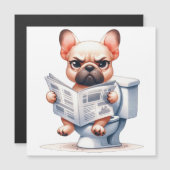 Grappige hond op toilet (Voorkant / Achterkant)