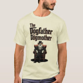 Grappige hond ouder maffia stijl ontwerp t-shirt (Voorkant)