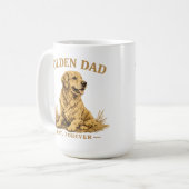 Grappige Hond Papa Cadeau Koffiemok (Voorkant links)