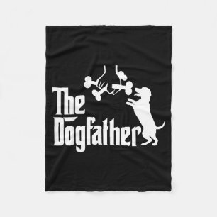 Grappige Hond Papa De Godfather Van De Hond Vader Fleece Deken