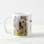 Grappige Hond Papa Definitie Foto Koffiemok (Links)