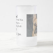 Grappige hond papa huisdier foto matglas bierpul (Center)