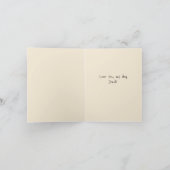 Grappige Hond Papa Vaderdag Feestdagen Kaart (Binnen)