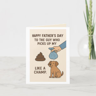 Grappige Hond Papa Vaderdag Feestdagen Kaart