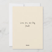 Grappige Hond Papa Vaderdag Feestdagenkaart (Achterkant)