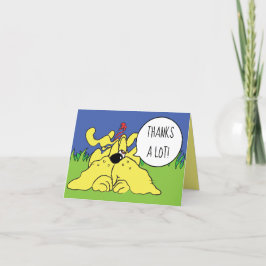 Grappige hond partij dieren! personaliseren bedankkaart